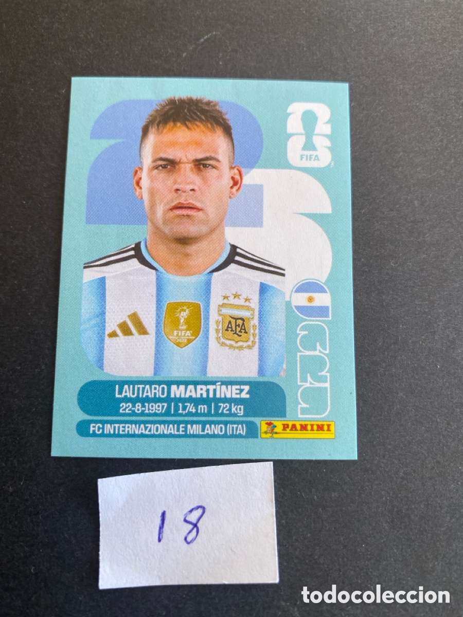 Cromos de F&uacute;tbol: Cromo Argentina Mundial 2026 N* 18 nuevo
