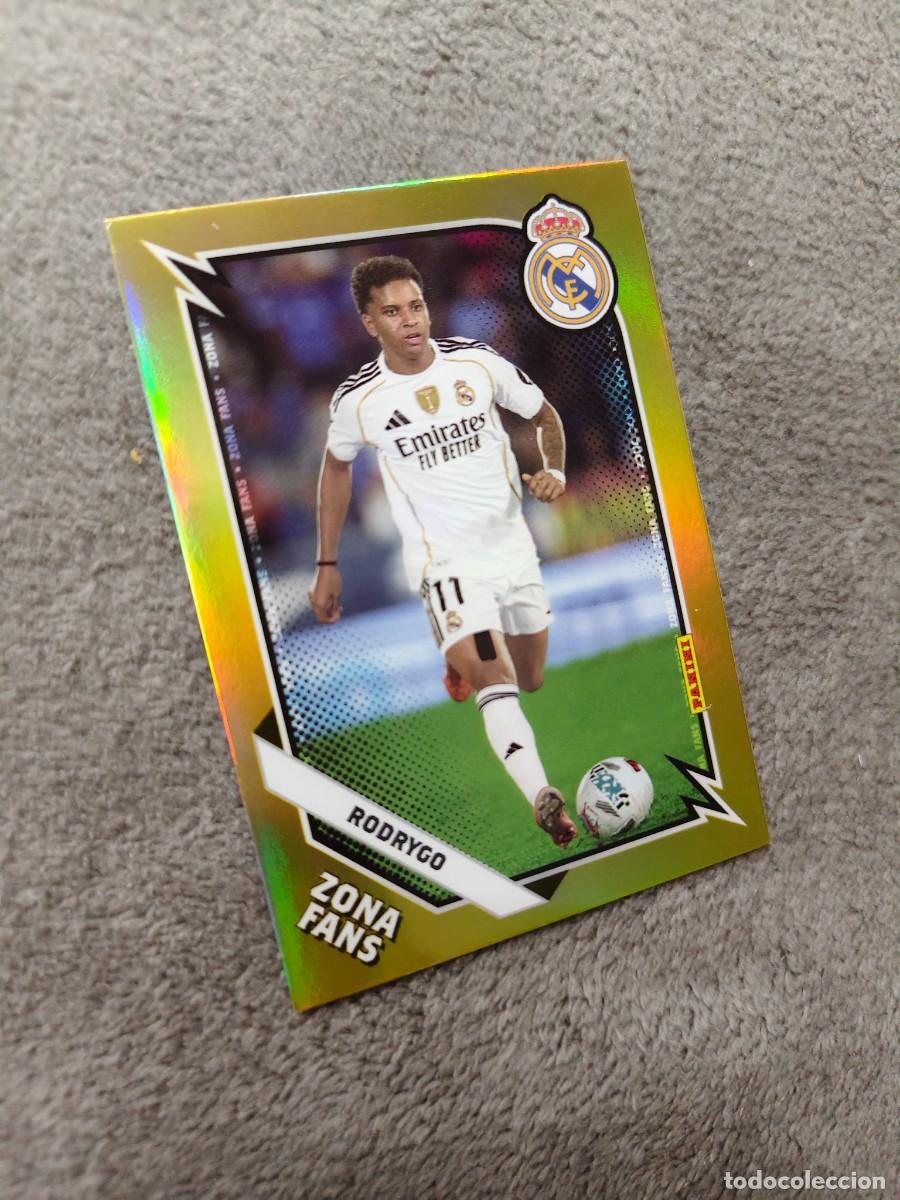 Fu&szlig;ball-Sticker: KO 43 PANINI CLUB REAL MADRID 25 26 RODRYGO * ZONA FANS GOLD KROMIX 2025 2026