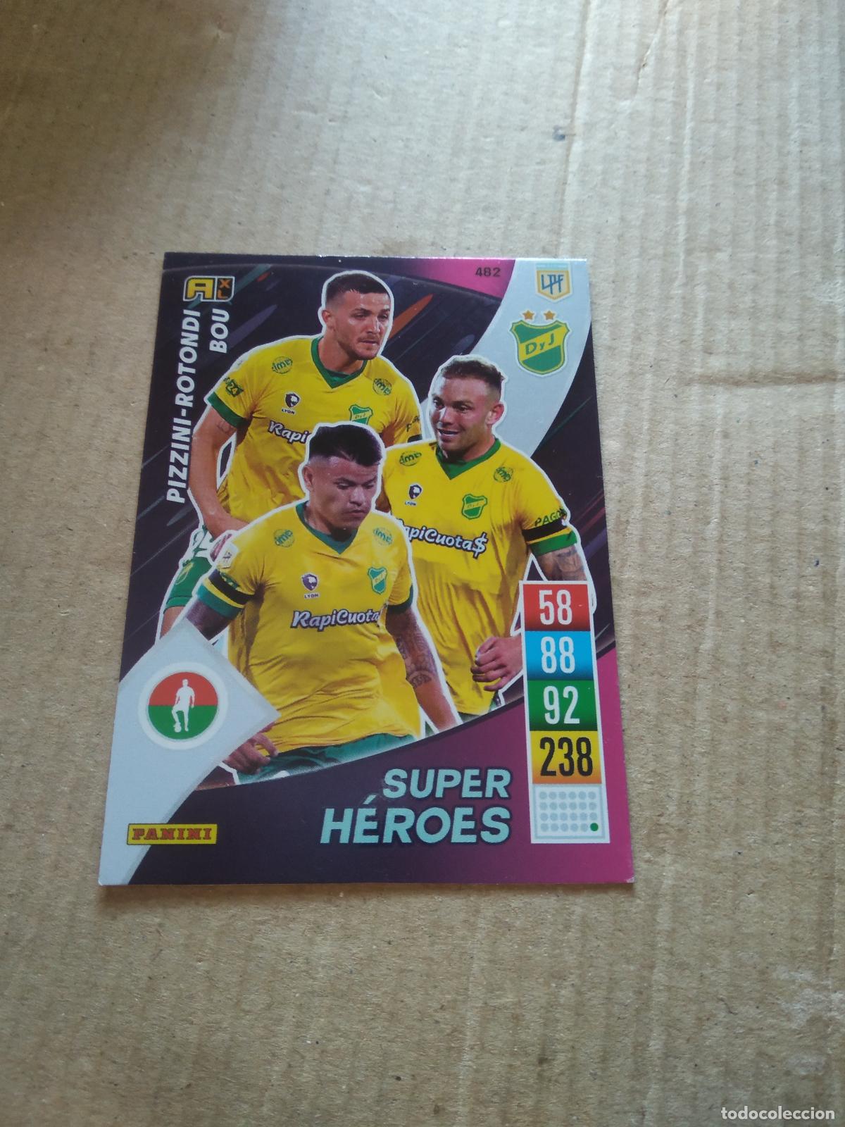 Cartes &agrave; collectionner de Football: 482 PIZZINI ROTONDI WALTER BOU CROMO FUTBOL ARGENTINO PANINI LIGA ARGENTINA 2021-2022 ADRENALYN