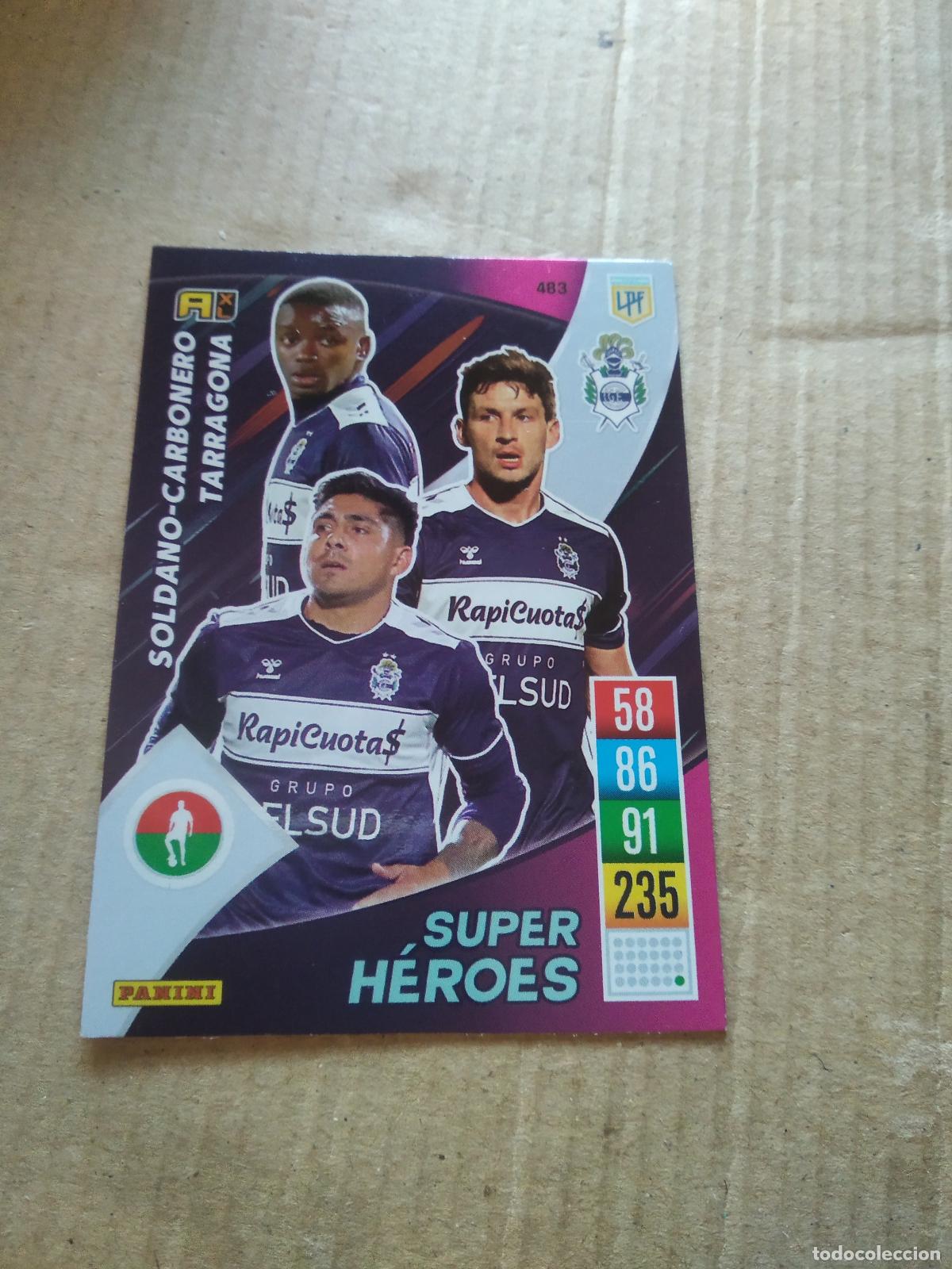 Fu&szlig;ball-Sticker: 483 SOLDANO CARBONERO TARRAGONA CROMO FUTBOL ARGENTINO PANINI LIGA ARGENTINA 2021-2022 ADRENALYN