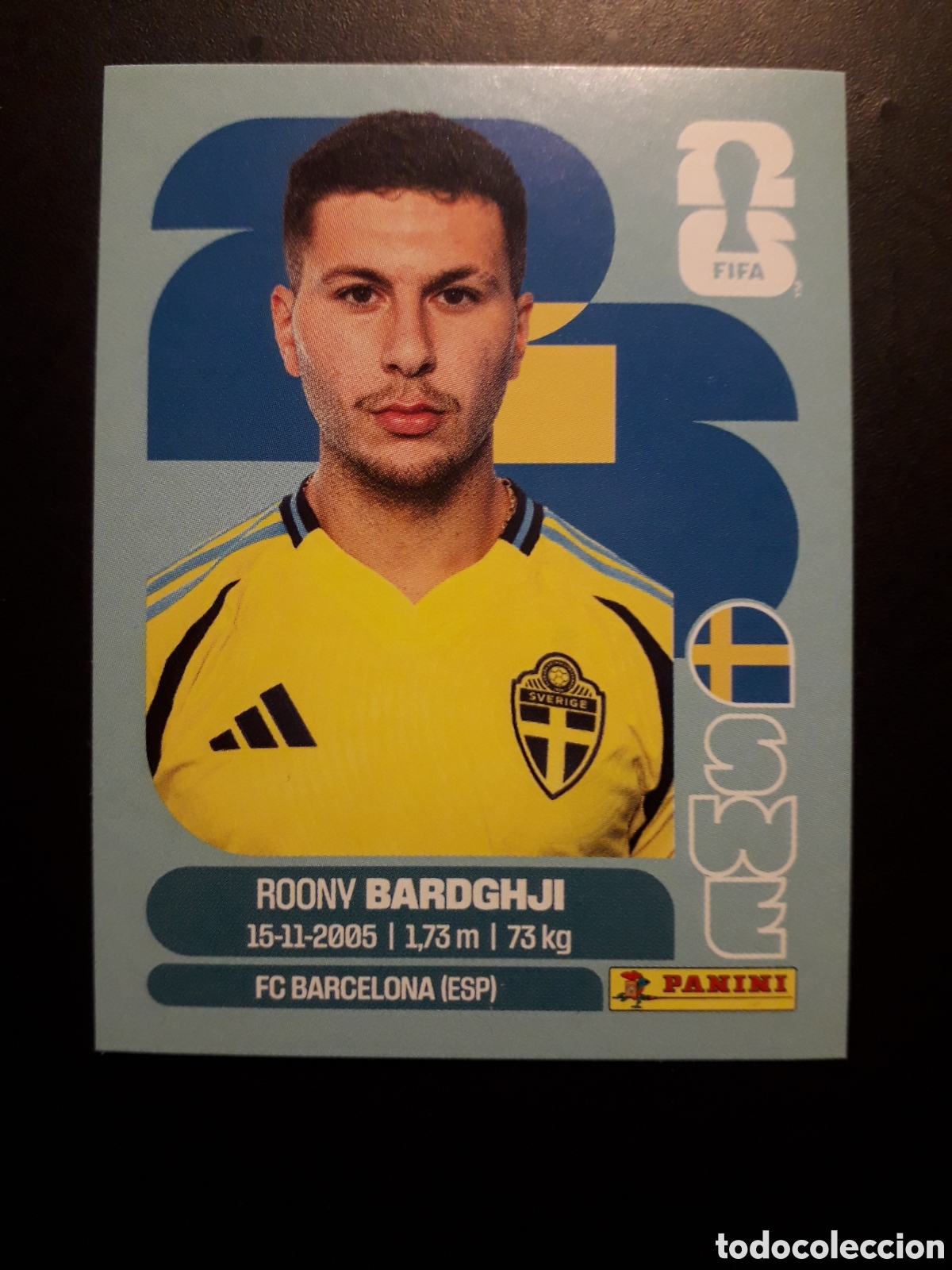 Fu&szlig;ball-Sticker: BARDGHJI SUECIA SWE 16 MUNDIAL F&Uacute;TBOL 2026 FIFA WORLD CUP PANINI SIN PEGAR PEDIDO M&Iacute;NIMO 3&euro;