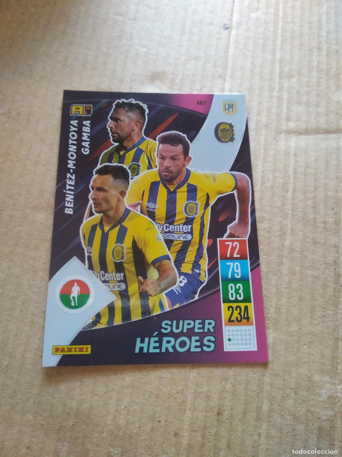 Cromos de F&uacute;tbol: 487 BENITEZ MONTOYA GAMBA CROMO FUTBOL ARGENTINO PANINI LIGA ARGENTINA 2021-2022 ADRENALYN