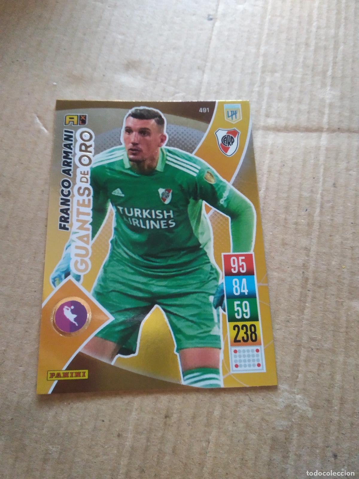 Cromos de F&uacute;tbol: 491 FRANCO ARMANI RIVER PLATE CROMO FUTBOL ARGENTINO PANINI LIGA ARGENTINA 2021-2022 ADRENALYN
