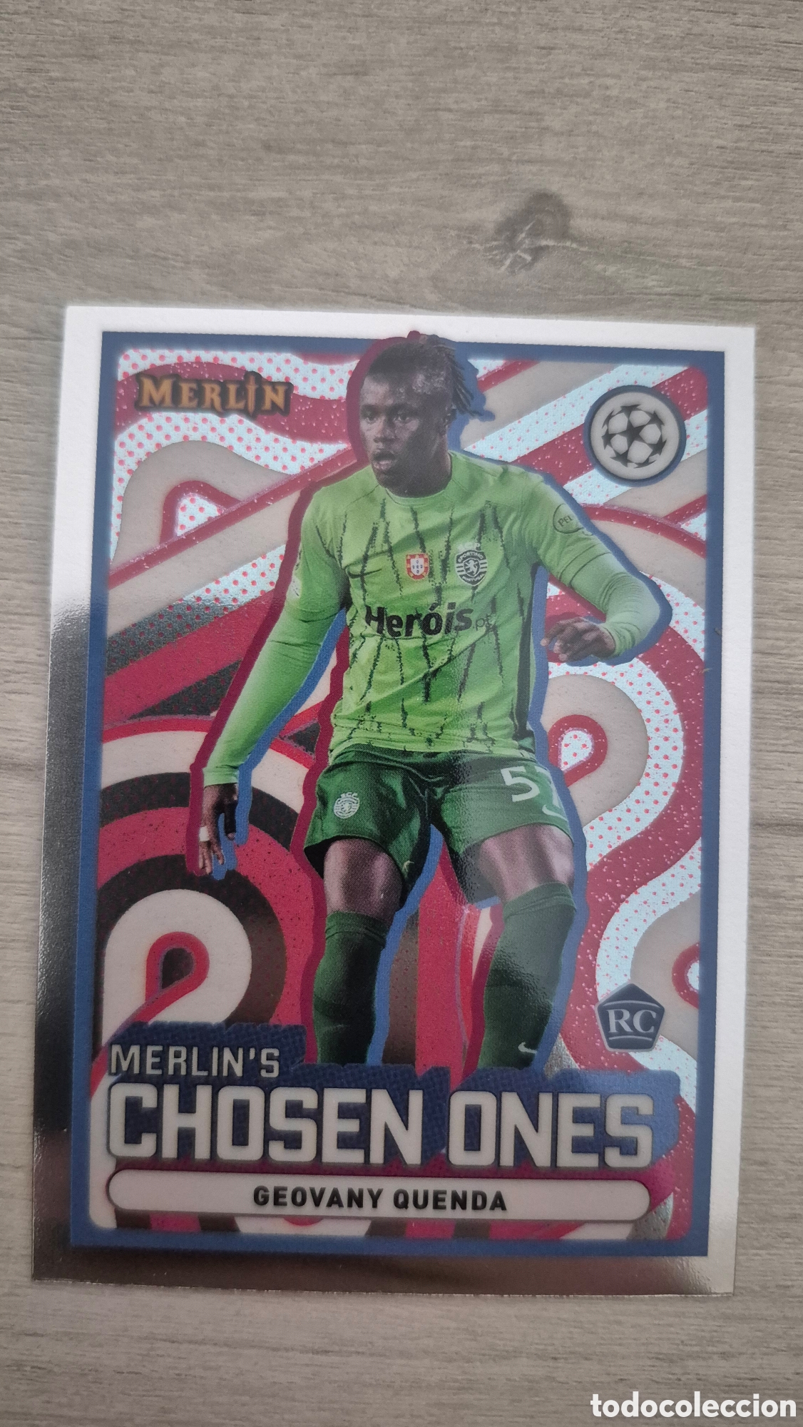 Cromos de F&uacute;tbol: Geovany Quenda RC Merlin's Chosen Ones Topps Merlin 2024/25