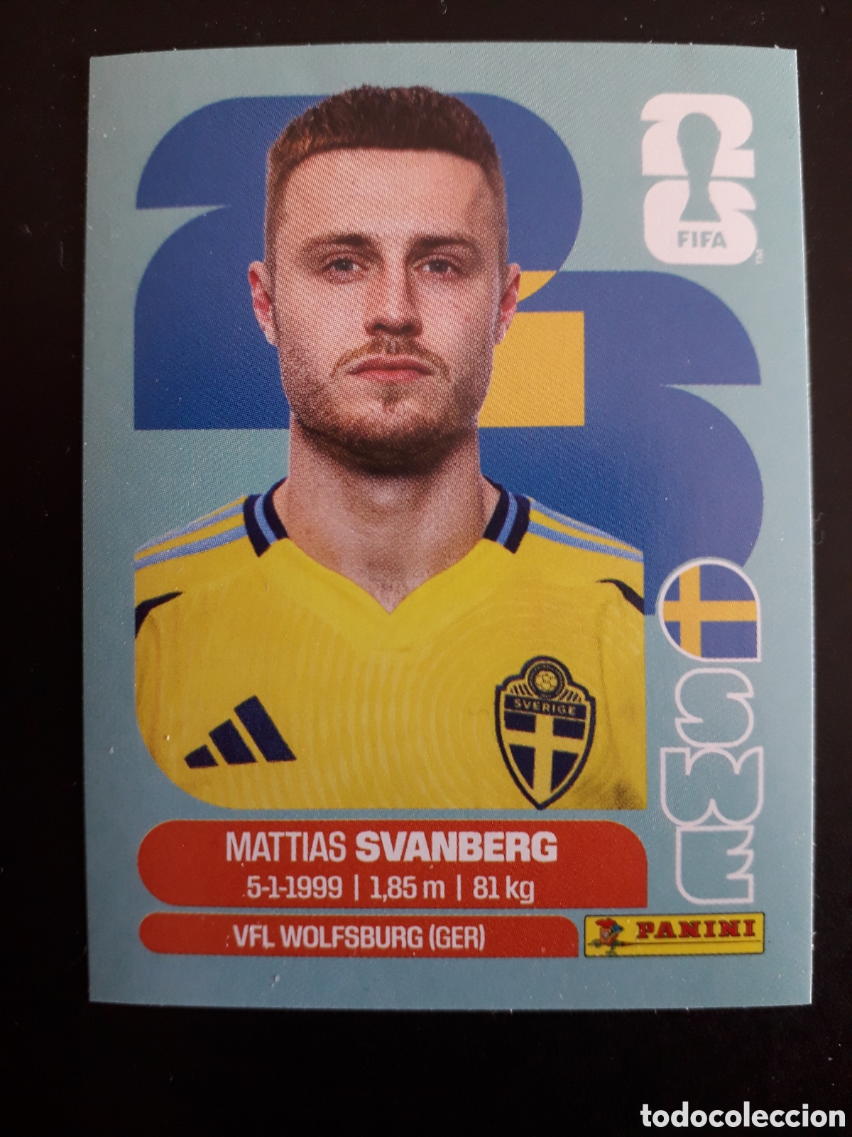 Cromos de F&uacute;tbol: SVANBERG SUECIA SWE 12 MUNDIAL F&Uacute;TBOL 2026 FIFA WORLD CUP PANINI SIN PEGAR PEDIDO M&Iacute;NIMO 3&euro;