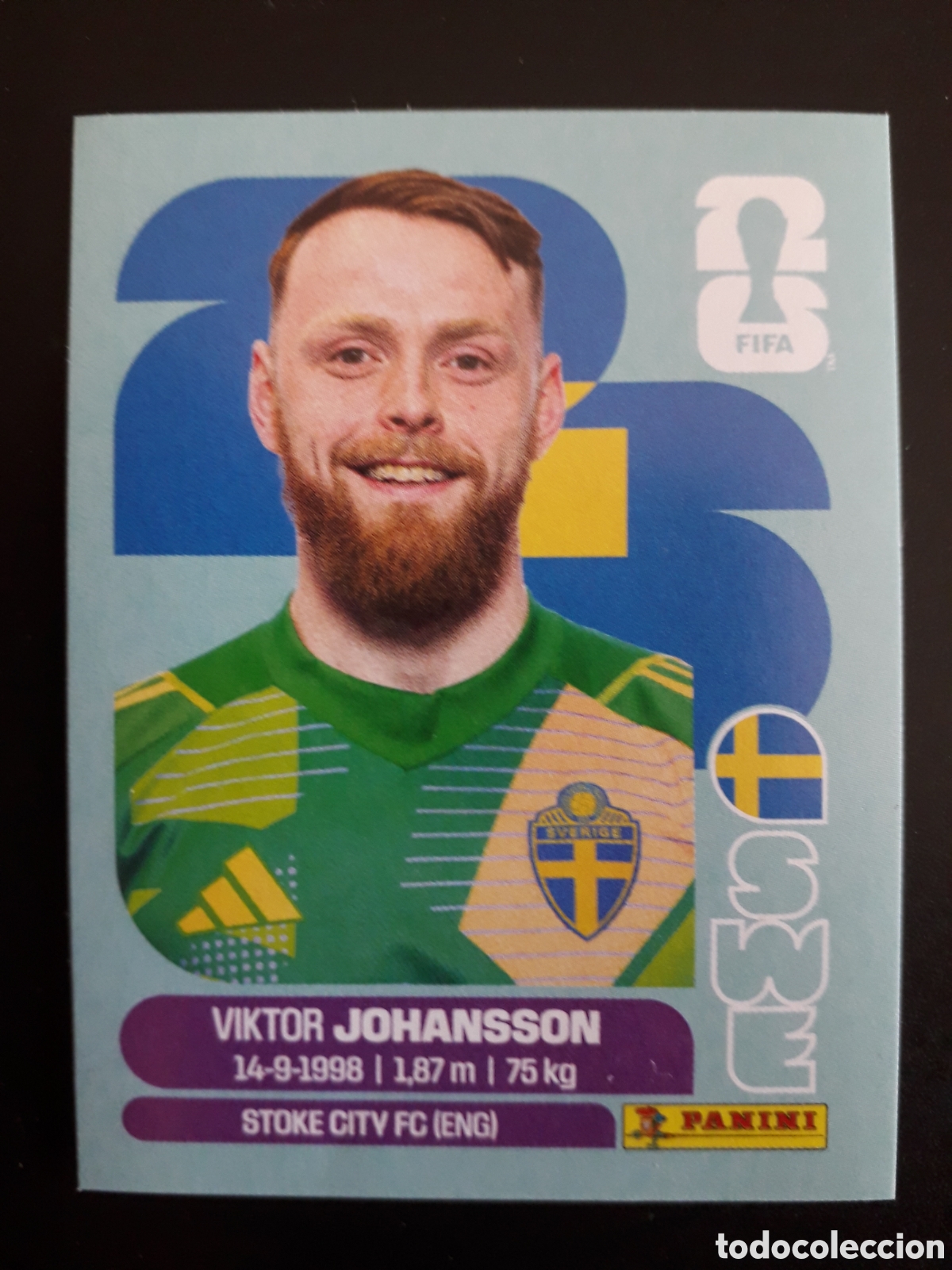Cromos de F&uacute;tbol: JOHANSSON SUECIA SWE 2 MUNDIAL F&Uacute;TBOL 2026 FIFA WORLD CUP PANINI SIN PEGAR PEDIDO M&Iacute;NIMO 3&euro;.