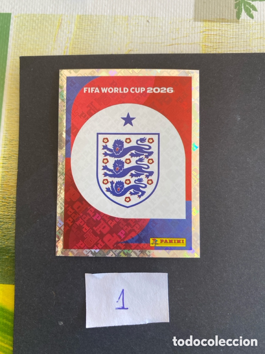 Cromos de F&uacute;tbol: Cromo Inglaterra Mundial 2026 N* 1 nuevo