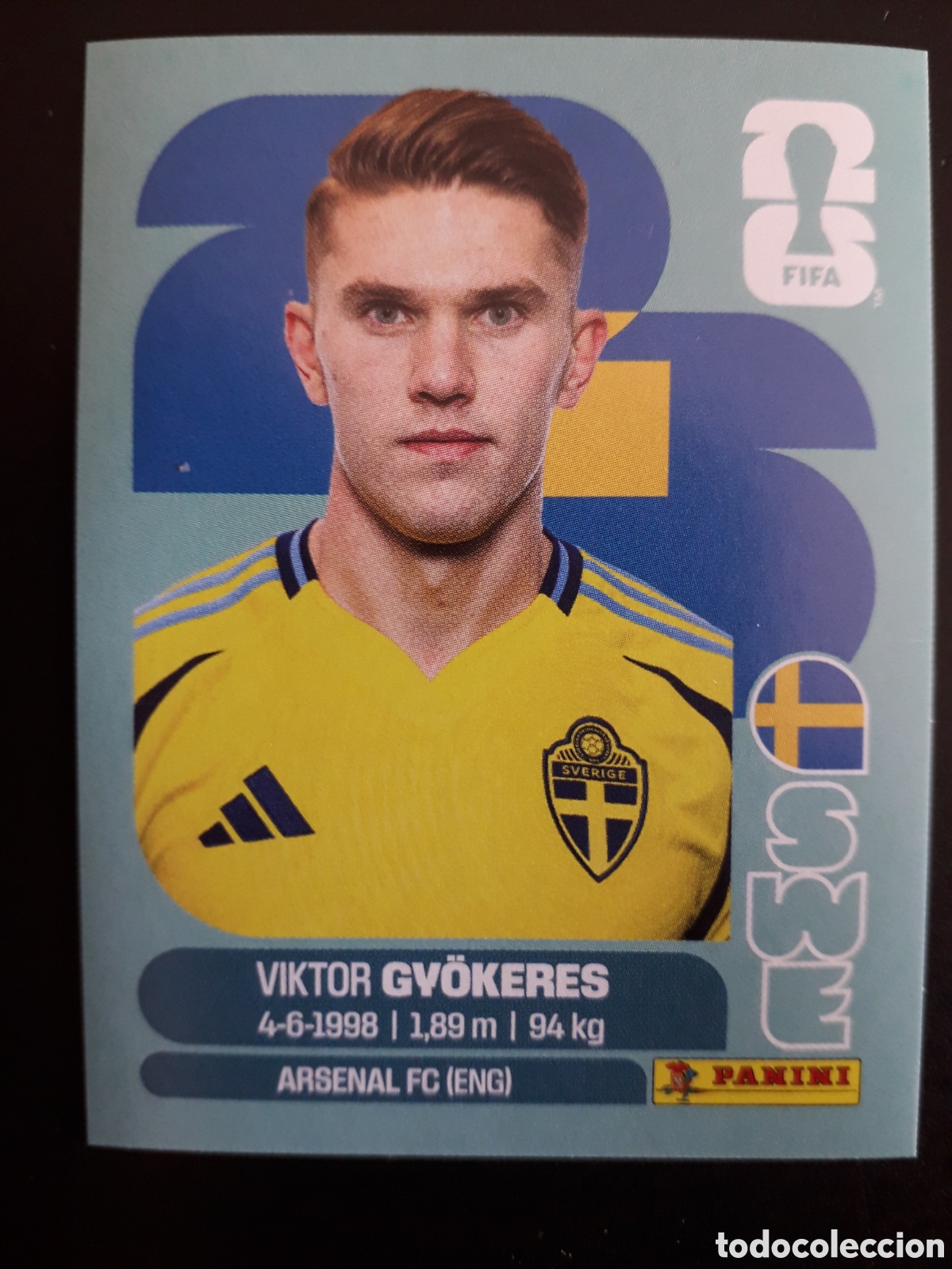 Cromos de F&uacute;tbol: GY&Ouml;KERES SUECIA SWE 20 MUNDIAL F&Uacute;TBOL 2026 FIFA WORLD CUP PANINI SIN PEGAR PEDIDO M&Iacute;NIMO 3&euro;