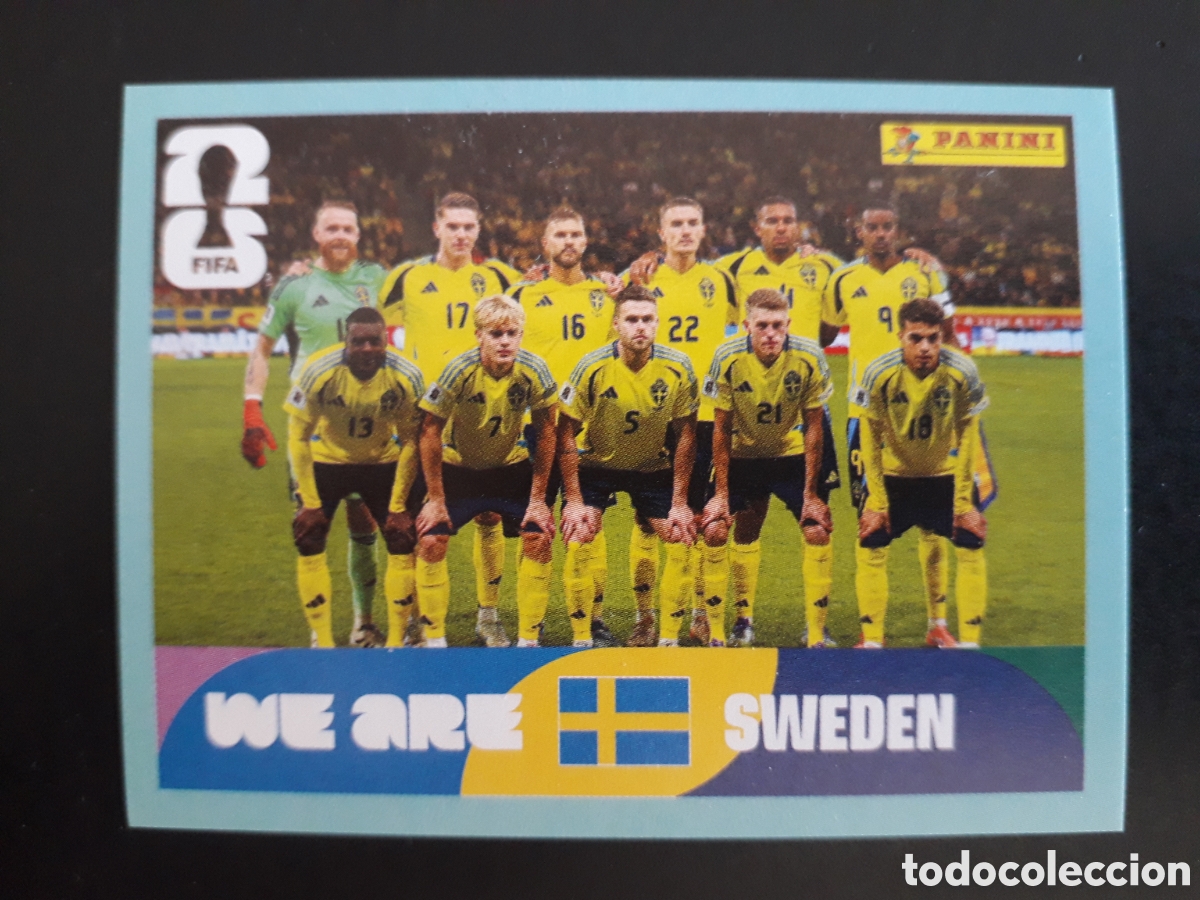 Cromos de F&uacute;tbol: EQUIPO SUECIA SWE 13 MUNDIAL F&Uacute;TBOL 2026 FIFA WORLD CUP PANINI SIN PEGAR PEDIDO M&Iacute;NIMO 3&euro;