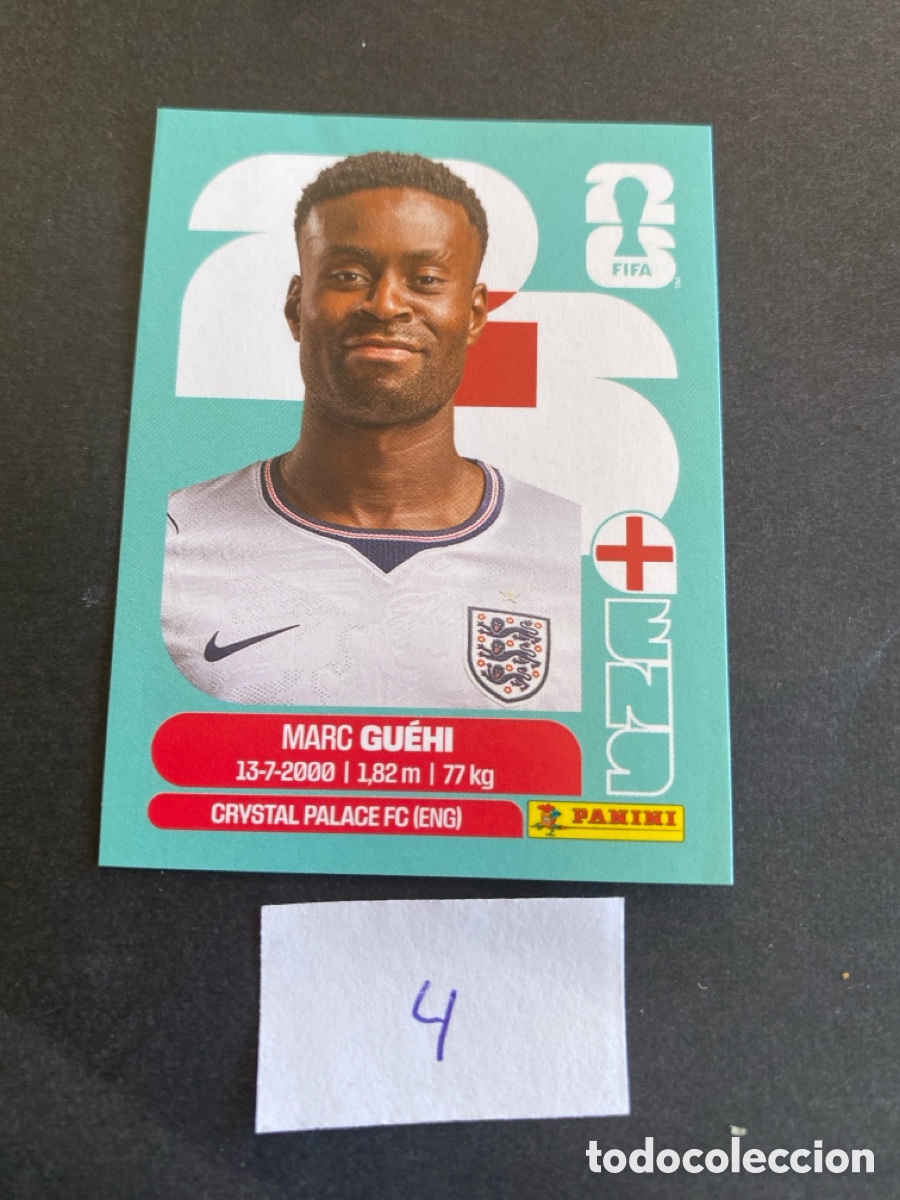Cromos de F&uacute;tbol: Cromo Inglaterra Mundial 2026 N* 4 nuevo