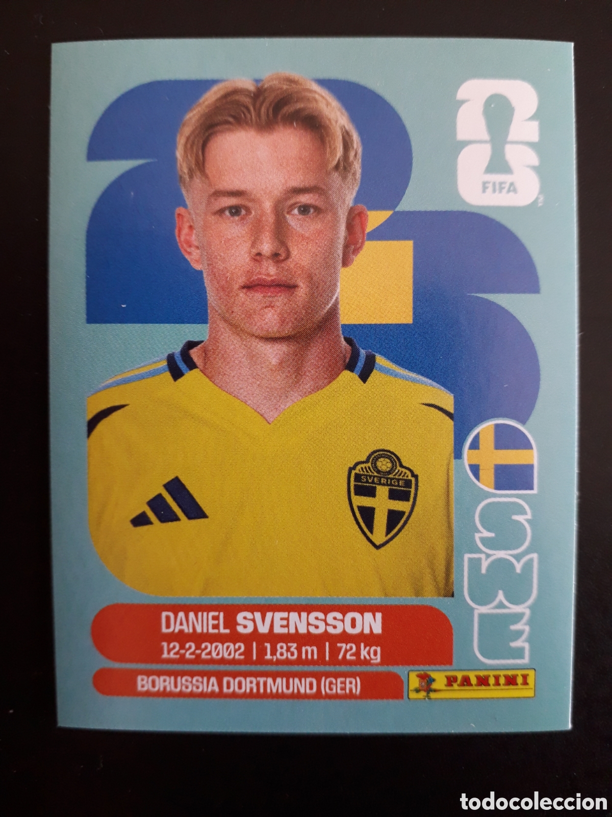 Cartes &agrave; collectionner de Football: DANIEL SVENSSON SUECIA SWE 14 MUNDIAL F&Uacute;TBOL 2026 FIFA WORLD CUP PANINI SIN PEGAR PEDIDO M&Iacute;NIMO 3&euro;.