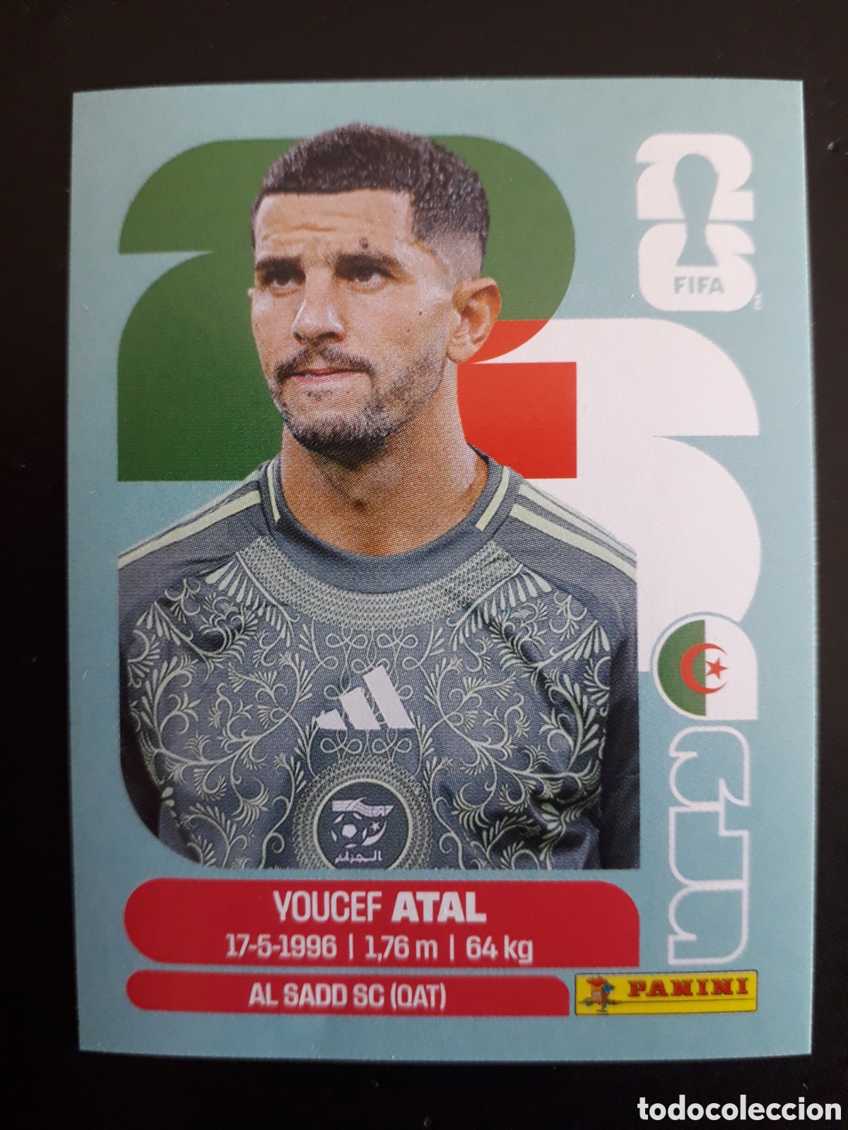 Cartes &agrave; collectionner de Football: ATAL ARGELIA ALG 4 MUNDIAL F&Uacute;TBOL 2026 FIFA WORLD CUP PANINI SIN PEGAR PEDIDO M&Iacute;NIMO 3&euro;