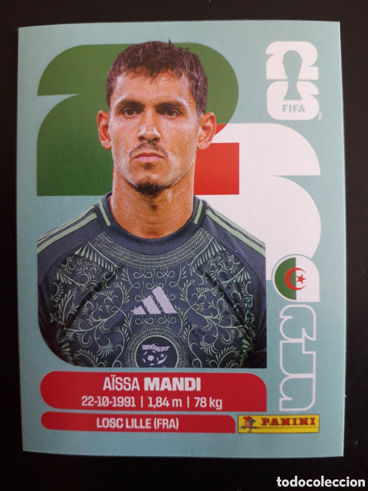 Cromos de F&uacute;tbol: MANDI ARGELIA ALG 7 MUNDIAL F&Uacute;TBOL 2026 FIFA WORLD CUP PANINI SIN PEGAR PEDIDO M&Iacute;NIMO 3&euro;