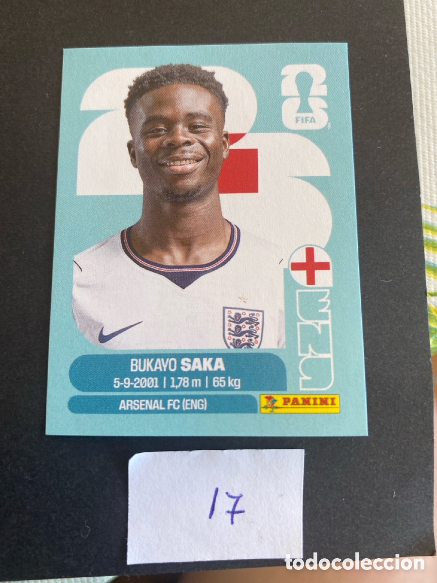 Cromos de F&uacute;tbol: Cromo Inglaterra Mundial 2026 N* 17 nuevo