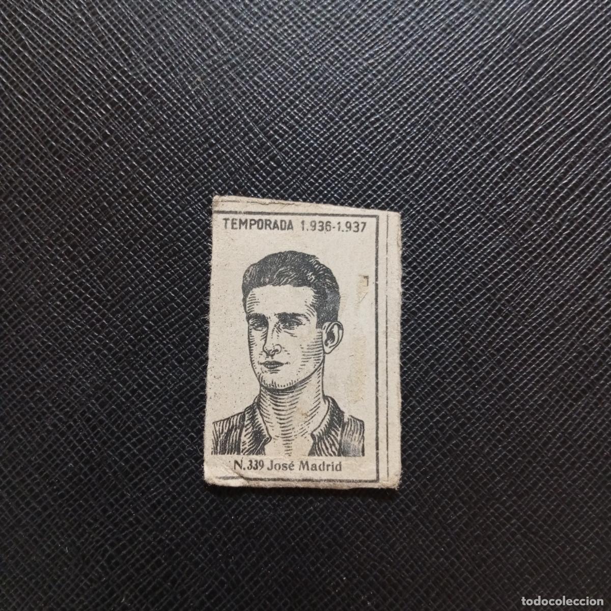 Cromos de F&uacute;tbol: 339 JOSE MADRID CADIZ RACING CERILLAS Y FOSFOROS 1936 1937 LIGA 36 37 FUTBOL CROMO - A120 PG3