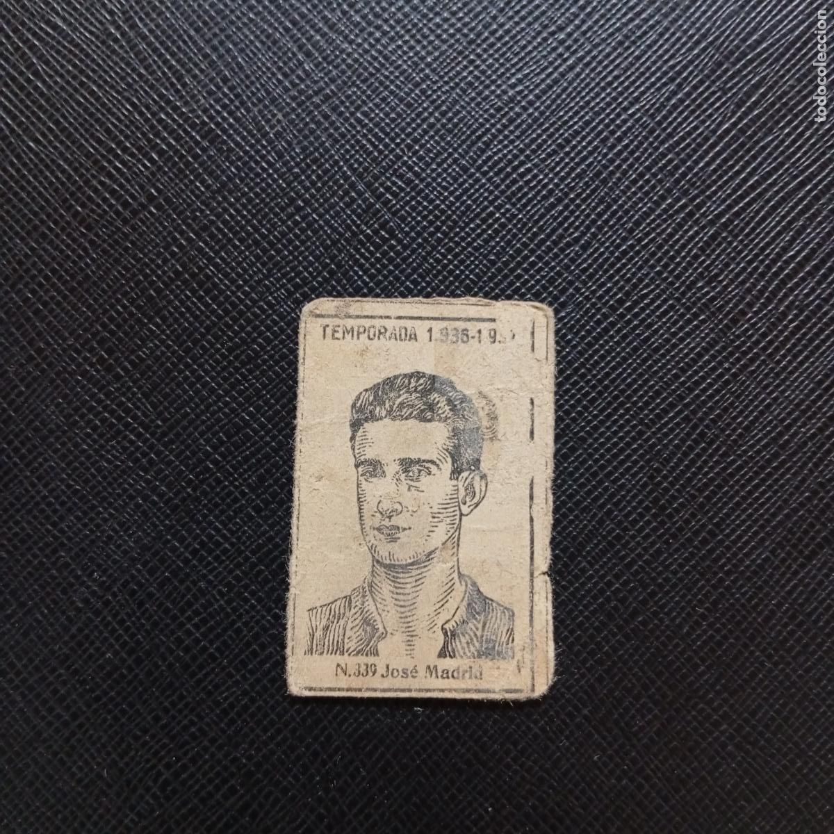 Cromos de F&uacute;tbol: 339 JOSE MADRID CADIZ RACING CERILLAS Y FOSFOROS 1936 1937 LIGA 36 37 FUTBOL CROMO - A120 PG4