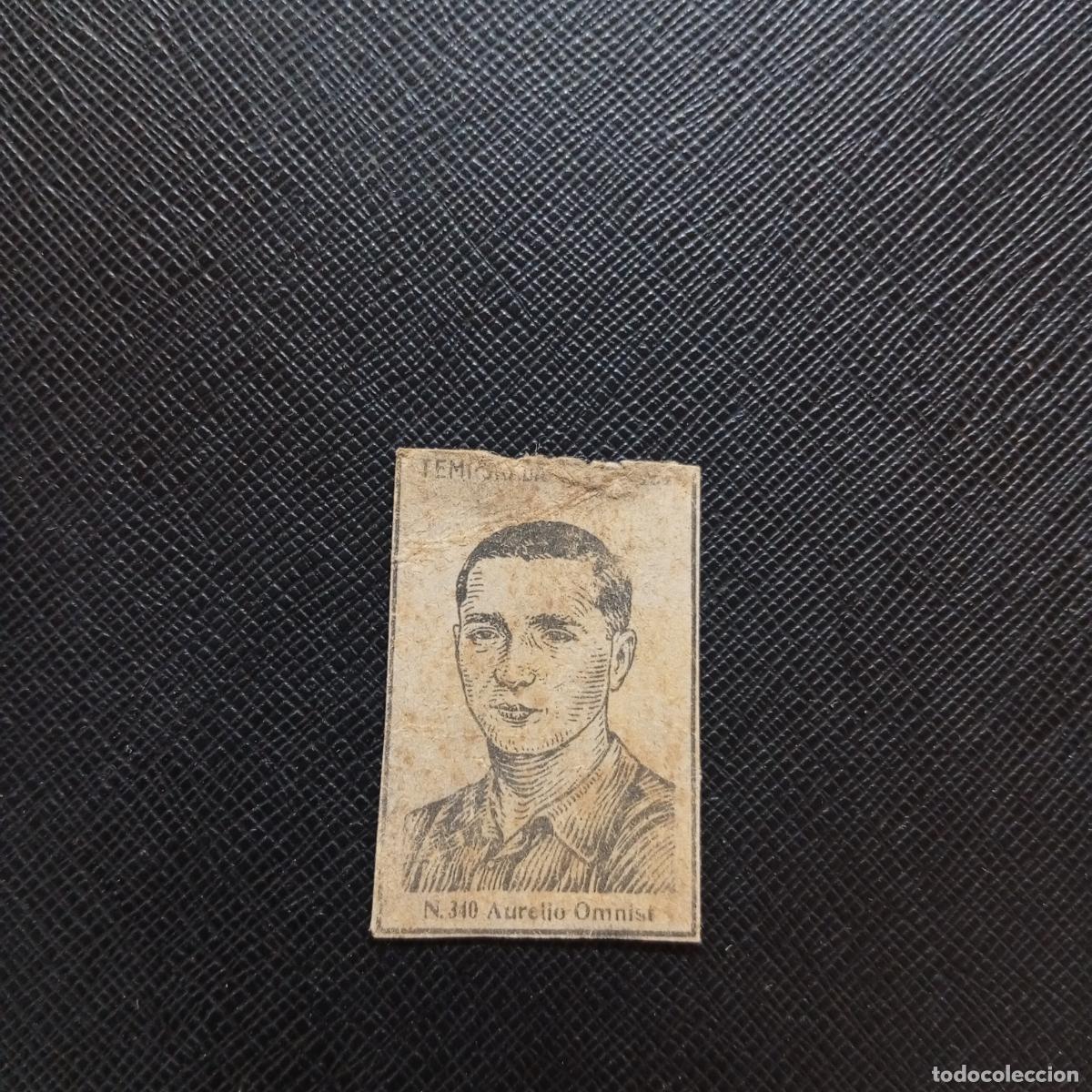 Cromos de F&uacute;tbol: 340 AURELIO OMNIST RACING CERILLAS Y FOSFOROS 1936 1937 LIGA 36 37 FUTBOL CROMO - A120 PG7