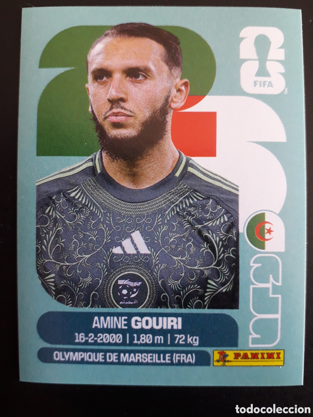 Football Stickers: GOURI ARGELIA ALG 18 MUNDIAL F&Uacute;TBOL 2026 FIFA WORLD CUP PANINI SIN PEGAR PEDIDO M&Iacute;NIMO 3&euro;