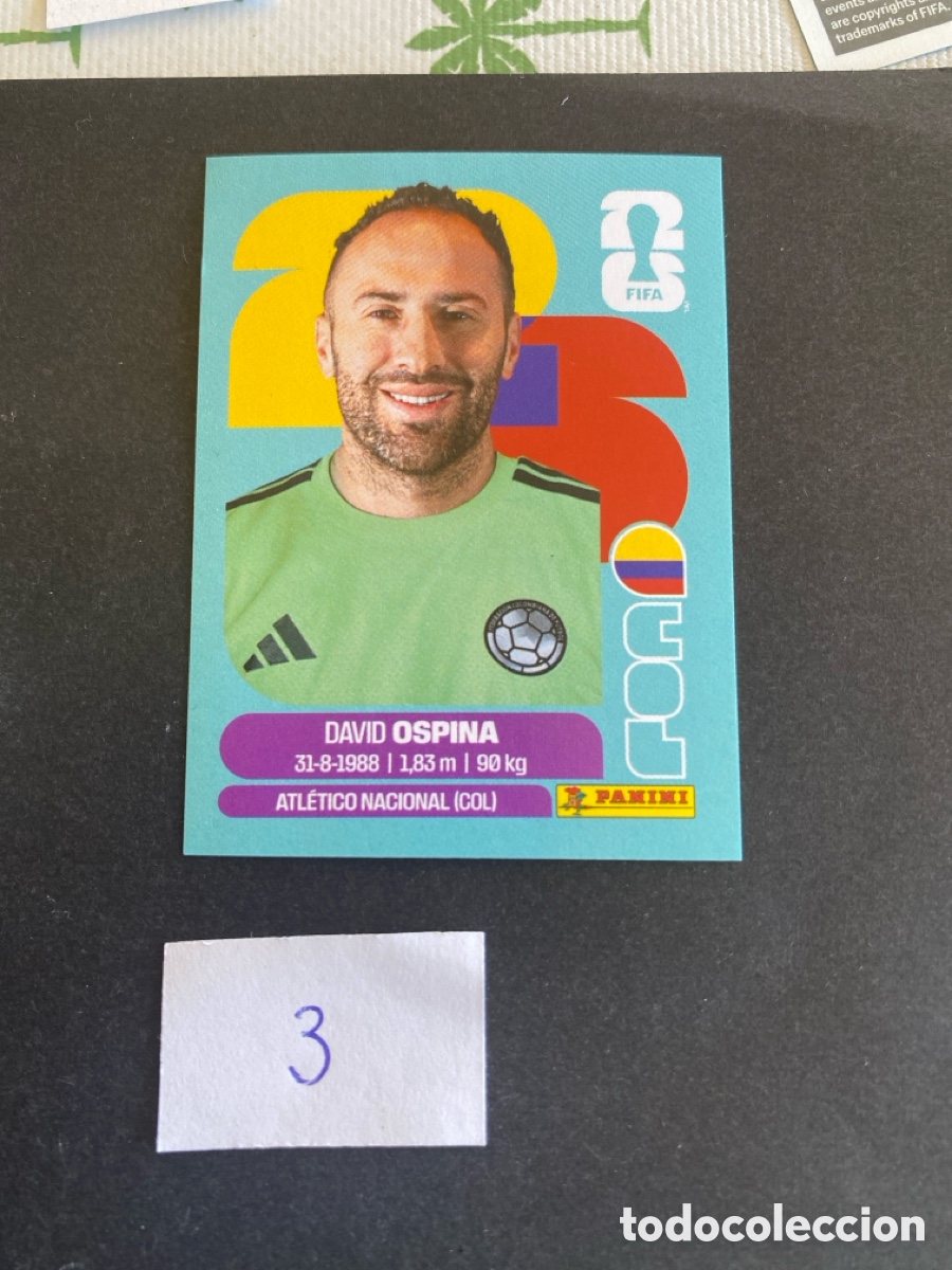 Cromos de F&uacute;tbol: Cromo Colombia Mundial 2026 N* 3 nuevo