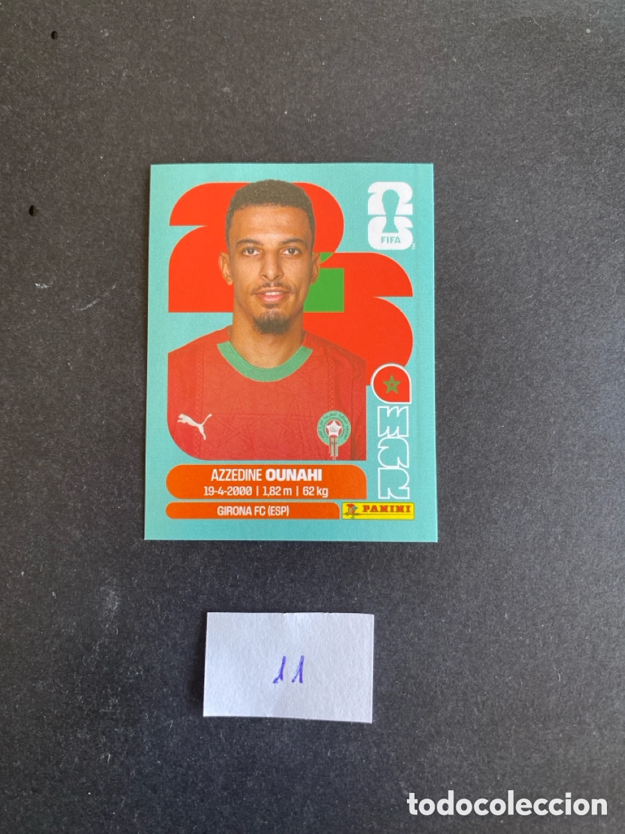 Cromos de F&uacute;tbol: Cromo Marruecos Mundial 26 N* 11 nuevo