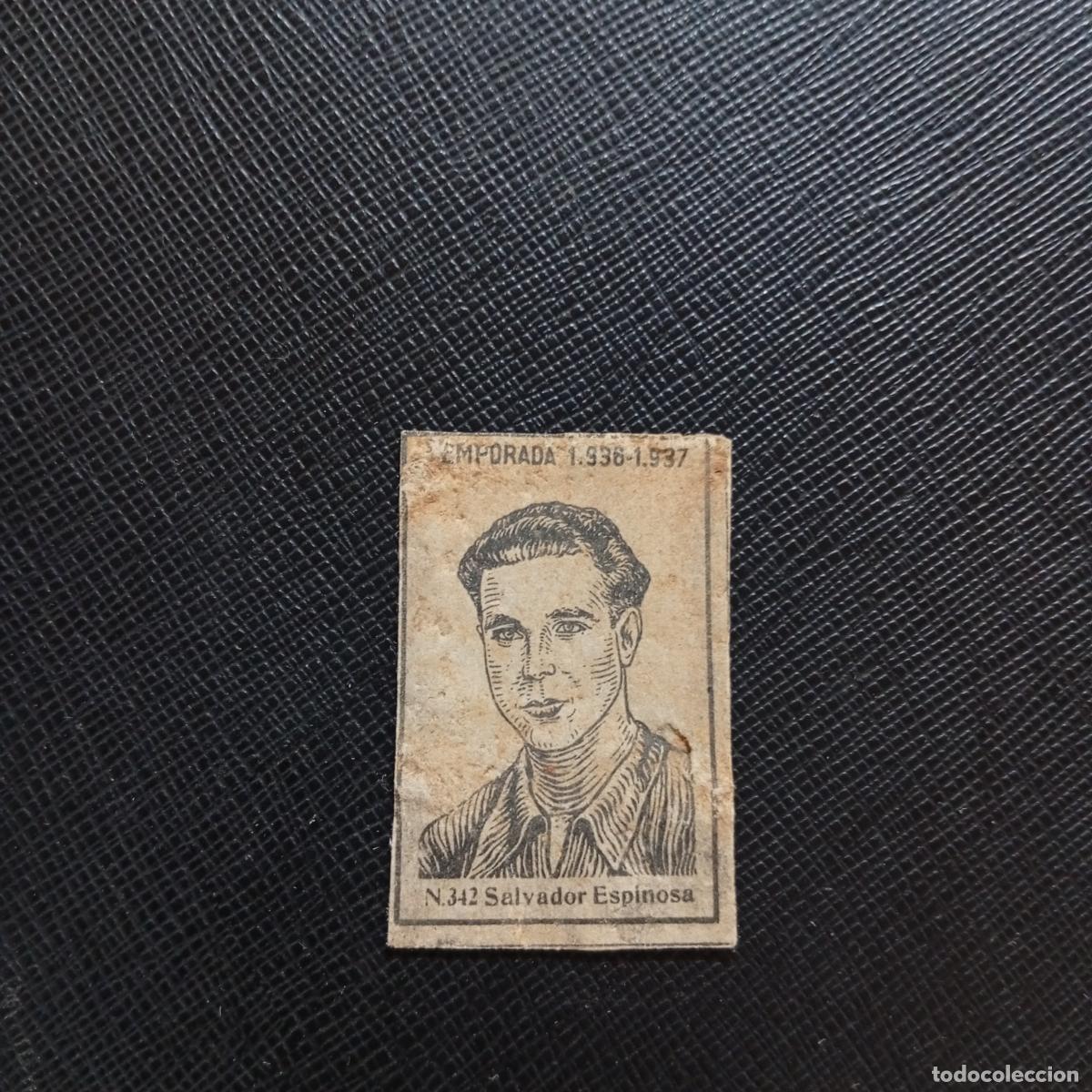 Cromos de F&uacute;tbol: 342 SALVADOR ESPINOSA CADIZ CERILLAS Y FOSFOROS 1936 1937 LIGA 36 37 FUTBOL CROMO - A120 PG13