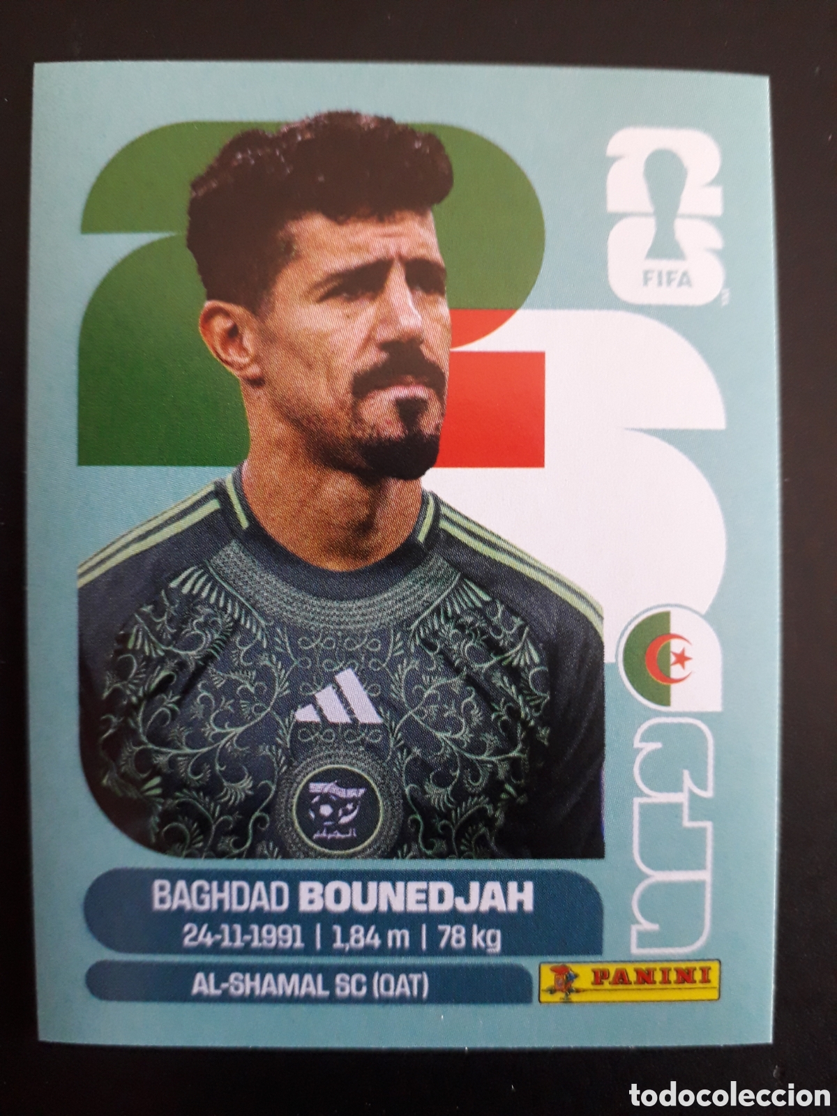 Cromos de F&uacute;tbol: BOUNEDJAH ARGELIA ALG 19 MUNDIAL F&Uacute;TBOL 2026 FIFA WORLD CUP PANINI SIN PEGAR PEDIDO M&Iacute;NIMO 3&euro;