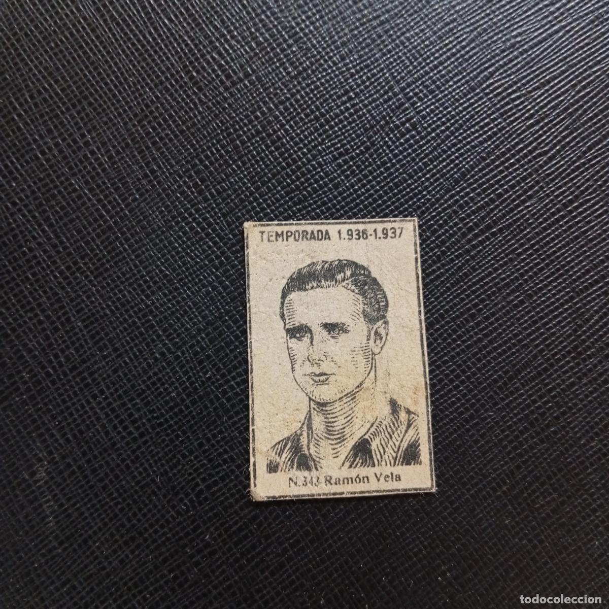 Cromos de F&uacute;tbol: 343 RAMON VELA CADIZ CERILLAS Y FOSFOROS 1936 1937 LIGA 36 37 FUTBOL CROMO - A120 PG14 B