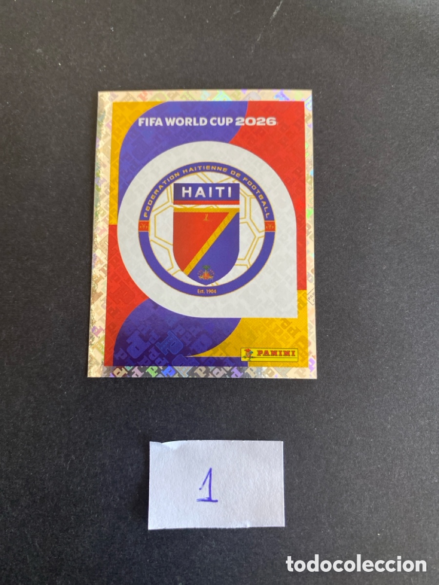 Cromos de F&uacute;tbol: Cromo Haiti Mundial 26 N* 1 nuevo