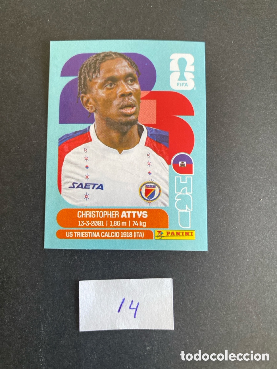 Cromos de F&uacute;tbol: Cromo Haiti Mundial 26 N* 14 nuevo