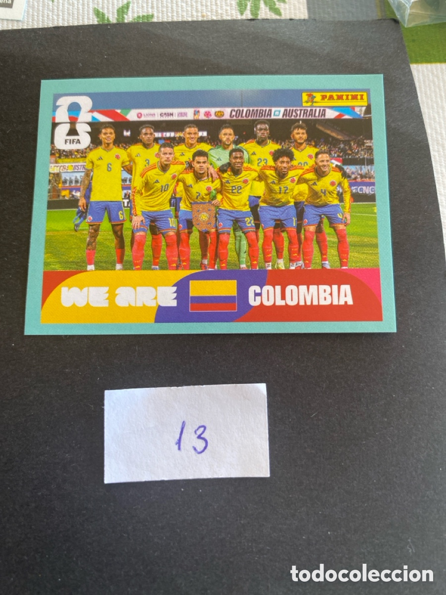 Cromos de F&uacute;tbol: Cromo Colombia Mundial 2026 N* 13 nuevo