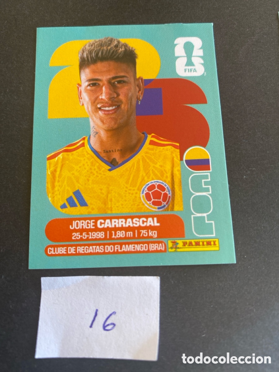 Cromos de F&uacute;tbol: Cromo Colombia Mundial 2026 N* 16 nuevo