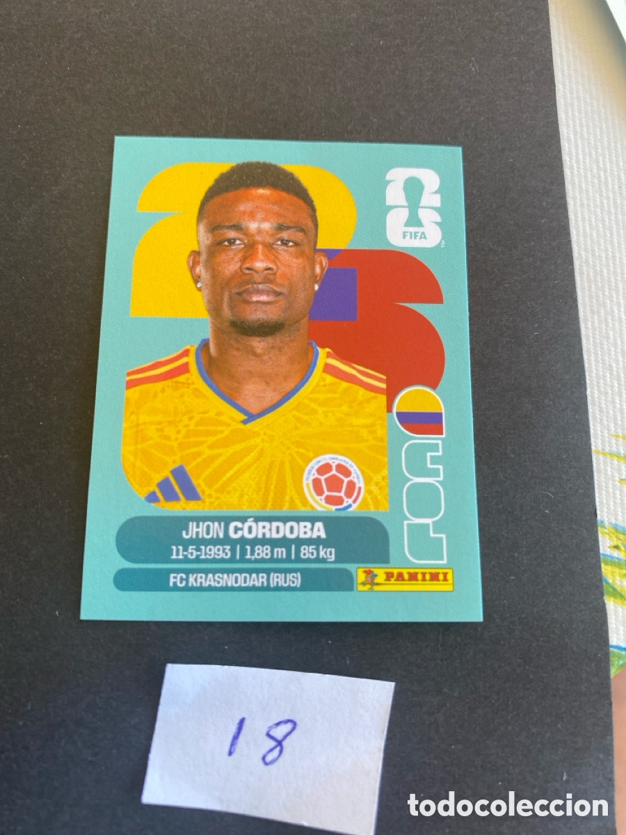 Cromos de F&uacute;tbol: Cromo Colombia Mundial 2026 N* 18 nuevo
