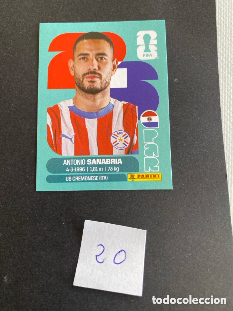 Cromos de Futebol: Cromo Paraguay Mundial 26 N* 20 nuevo