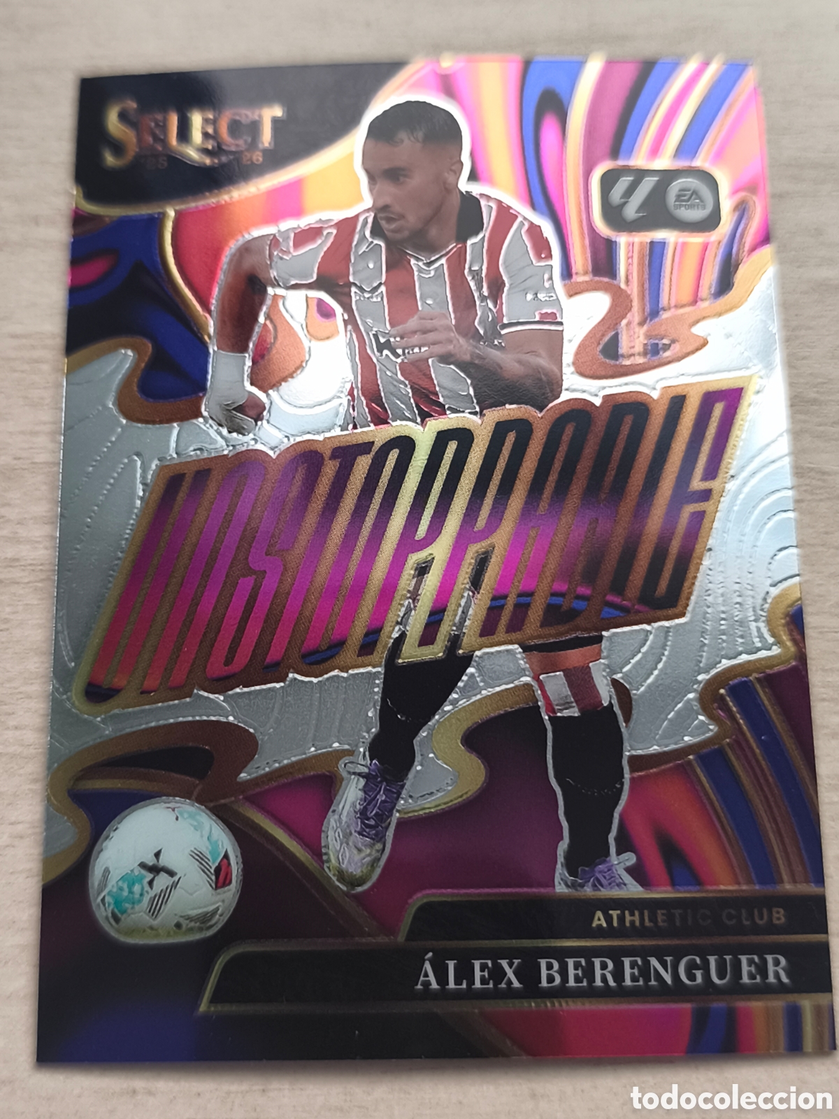 Cromos de F&uacute;tbol: N&ordm; 1 &Aacute;lex Berenguer Unstoppable Athletic Club Select Liga 2025 2026 PANINI USA