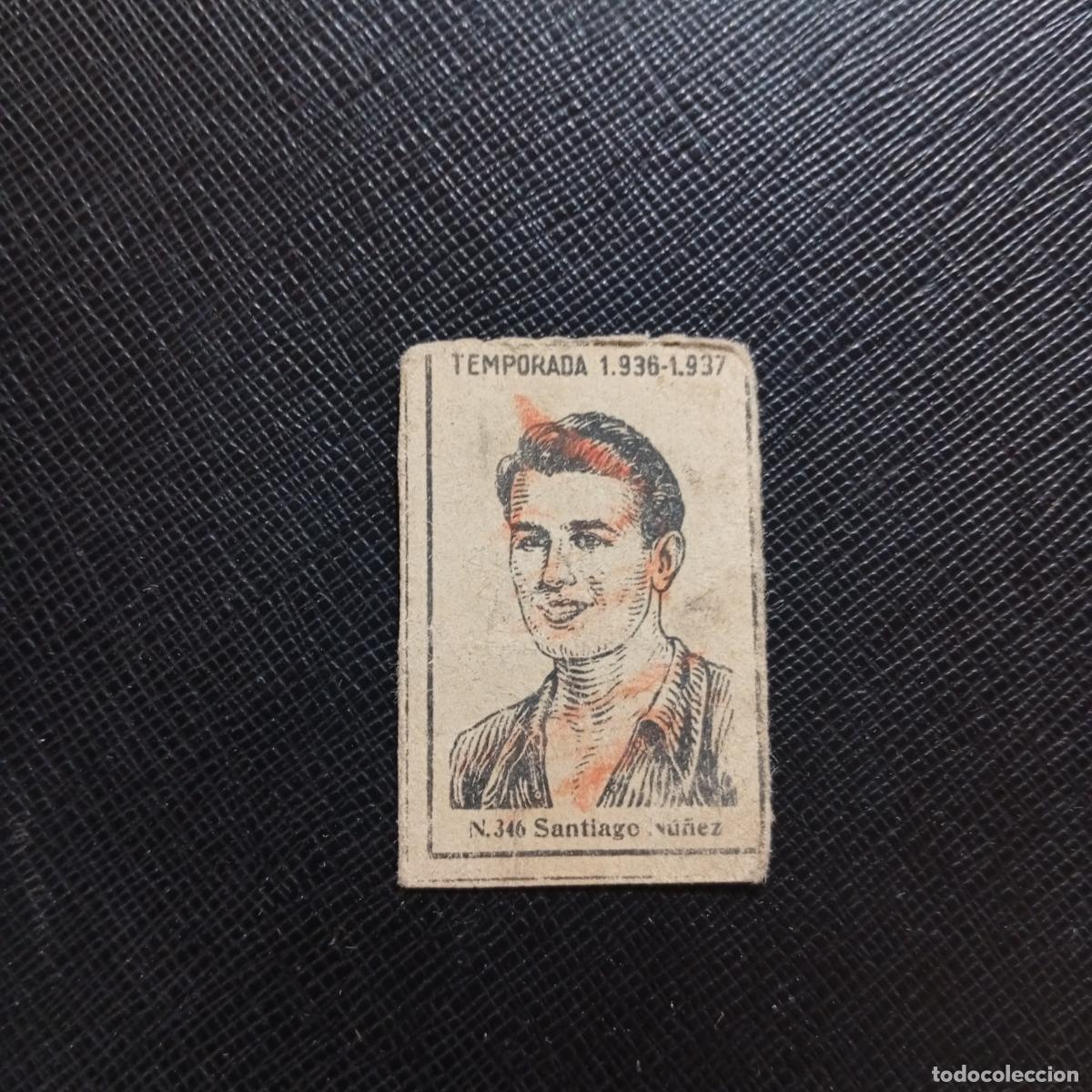 Cromos de F&uacute;tbol: 346 SANTIAGO NU&Ntilde;EZ CADIZ CERILLAS Y FOSFOROS 1936 1937 LIGA 36 37 FUTBOL CROMO - A120 PG244 B