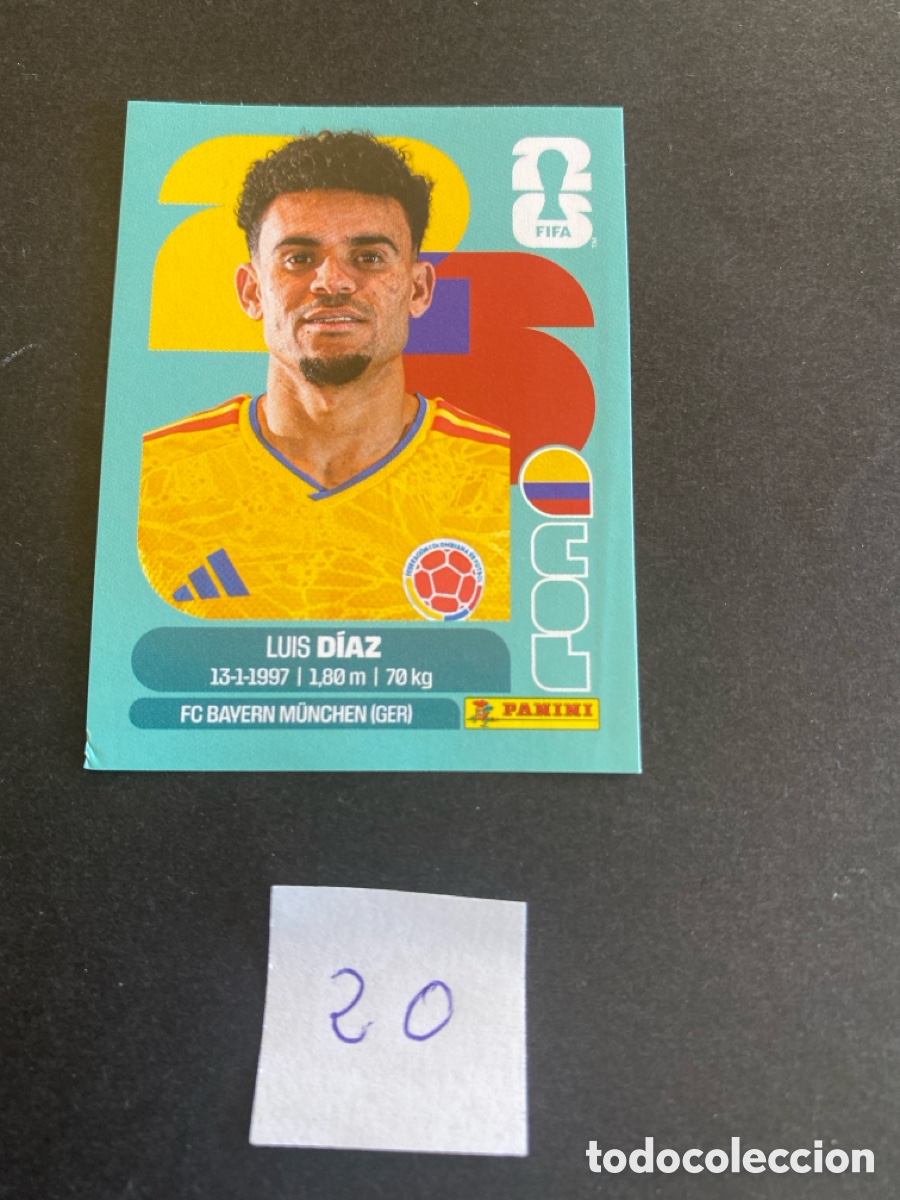 Cromos de F&uacute;tbol: Cromo Colombia Mundial 2026 N* 20 nuevo