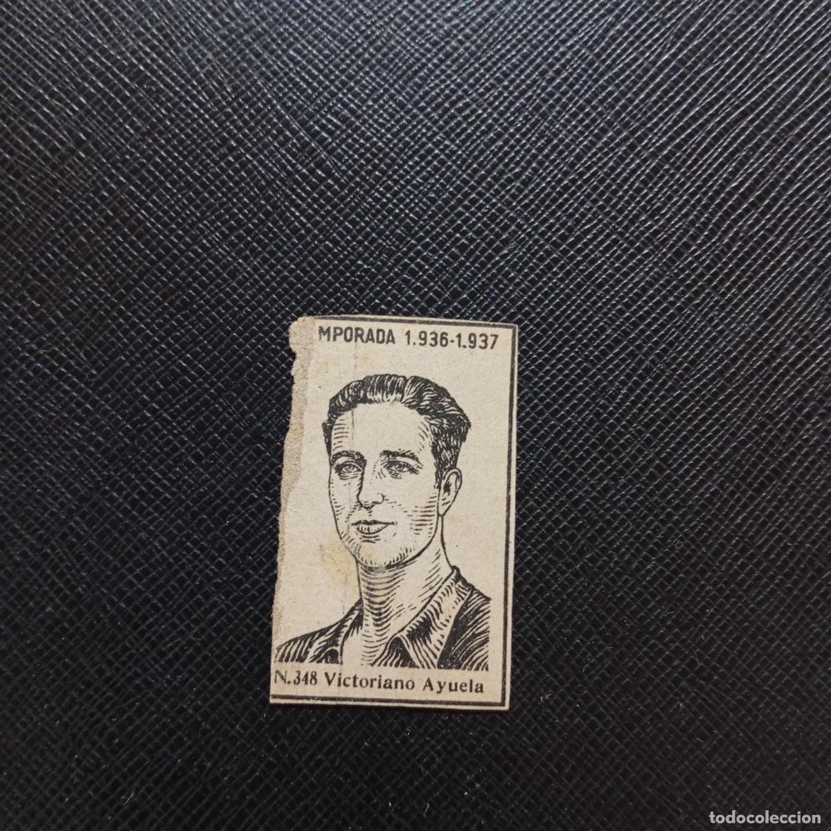 Cartes &agrave; collectionner de Football: 348 VICTORIANO AYUELA CADIZ CERILLAS Y FOSFOROS 1936 1937 LIGA 36 37 FUTBOL CROMO - A120 PG262 B