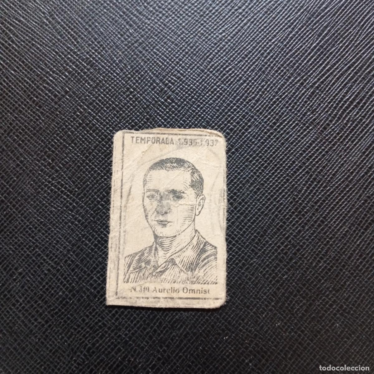 Cartes &agrave; collectionner de Football: 340 AURELIO OMNIST CADIZ CERILLAS Y FOSFOROS 1936 1937 LIGA 36 37 FUTBOL CROMO - A120 PG262