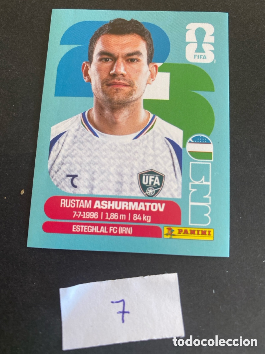 Fu&szlig;ball-Sticker: Cromo Uzbekist&aacute;n Mundial 2026 N* 7 nuevo