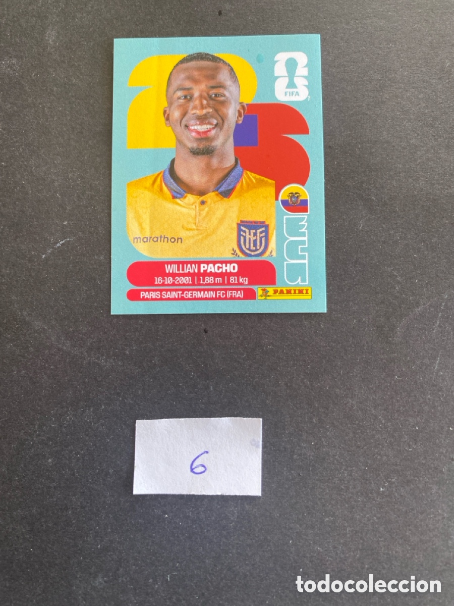 Cromos de F&uacute;tbol: Cromo Ecuador Mundial 2026 N* 6 nuevo