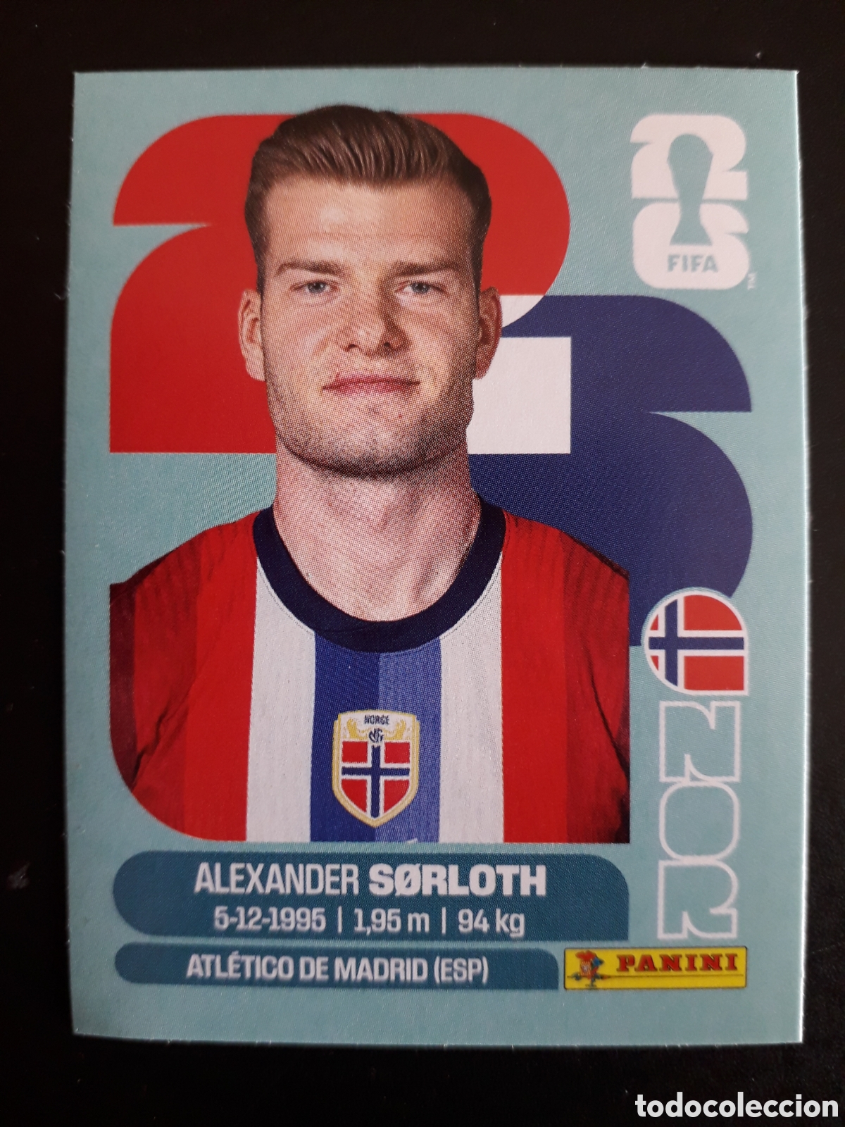 Cromos de F&uacute;tbol: SORLOTH NORUEGA NOR 16 MUNDIAL F&Uacute;TBOL 2026 FIFA WORLD CUP PANINI SIN PEGAR PEDIDO M&Iacute;NIMO 3&euro;