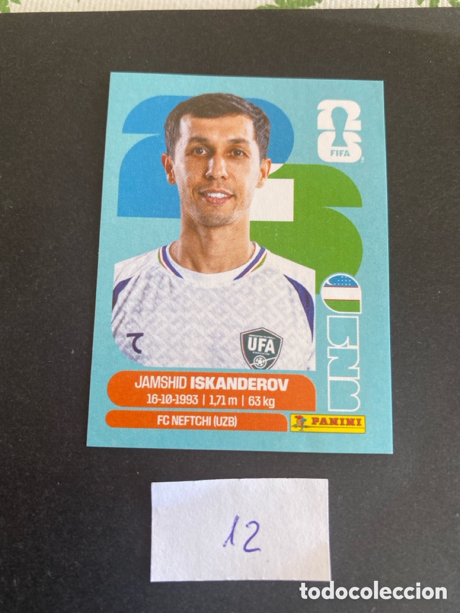 Cromos de F&uacute;tbol: Cromo Uzbekist&aacute;n Mundial 2026 N* 12 nuevo