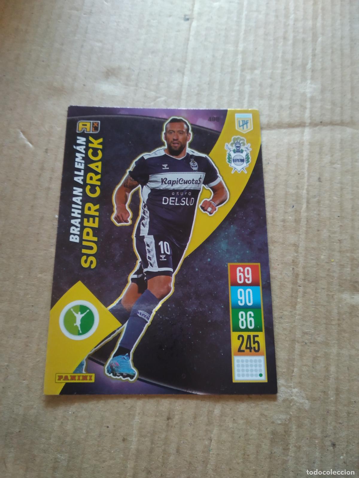 Cromos de F&uacute;tbol: 498 BRAHIAN ALEMAN GIMNASIA CROMO FUTBOL ARGENTINO PANINI LIGA ARGENTINA 2021-2022 ADRENALYN