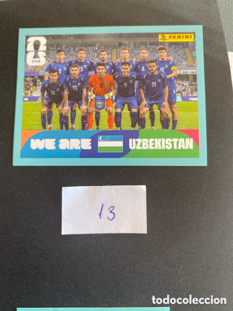 Cromos de F&uacute;tbol: Cromo Uzbekist&aacute;n Mundial 2026 N* 13 nuevo