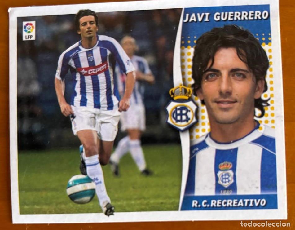 Cromos de F&uacute;tbol: EDICIONES ESTE 2006-2007 06 07 JAVI GUERRERO (RECREATIVO) COLOCA VENTANILLA LEER