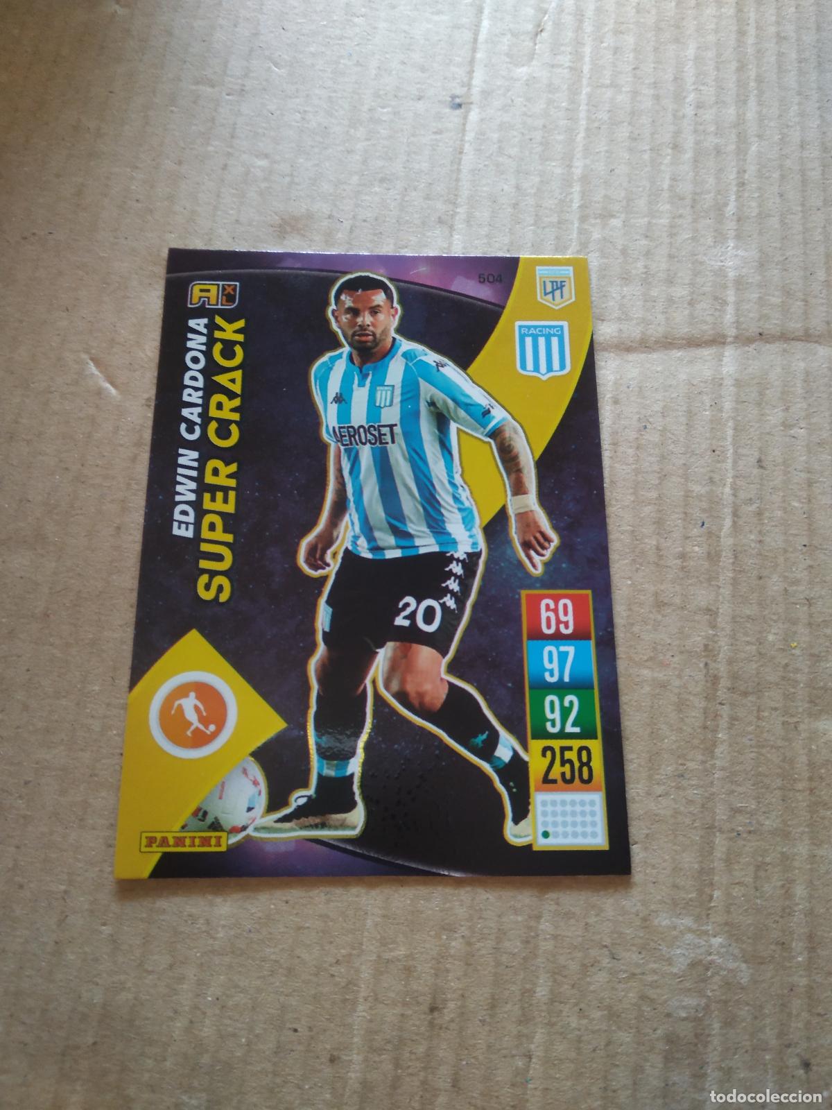 Cromos de F&uacute;tbol: 504 EDWIN CARDONA RACING CROMO FUTBOL ARGENTINO PANINI LIGA ARGENTINA 2021-2022 ADRENALYN