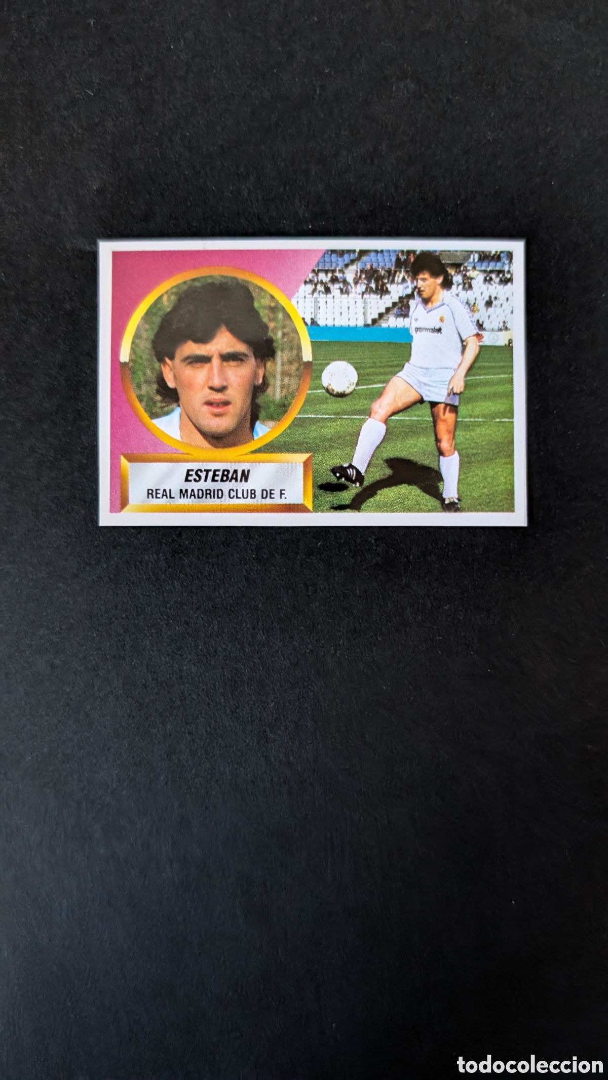 Cartes &agrave; collectionner de Football: ESTEBAN REAL MADRID FICHAJE 7 LIGA ESTE 1988/89 88 89 RECORTADO RECUPERADO