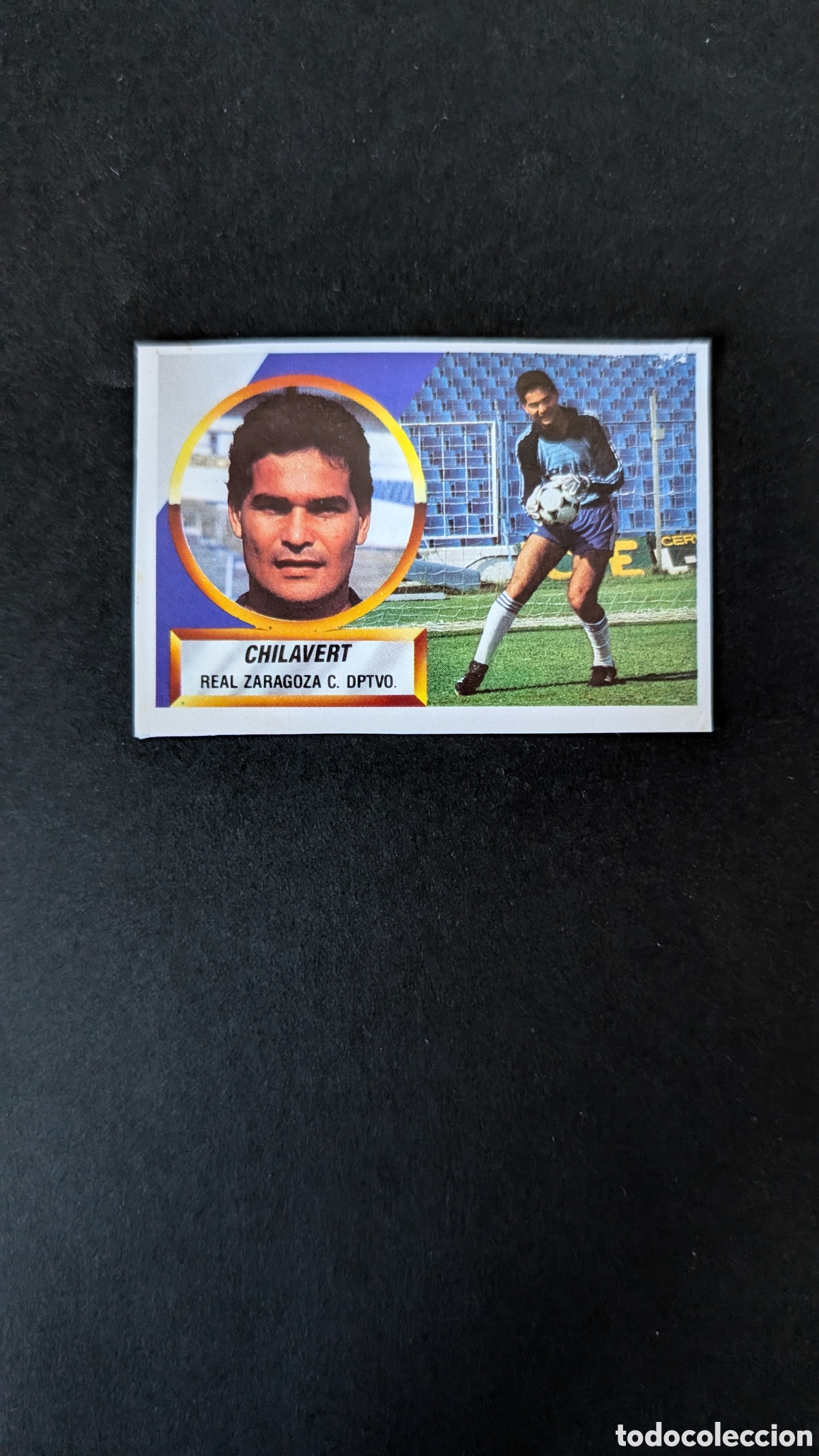 Cartes &agrave; collectionner de Football: CHILAVERT ZARAGOZA FICHAJE 14 LIGA ESTE 1988/89 88 89 RECORTADO RECUPERADO