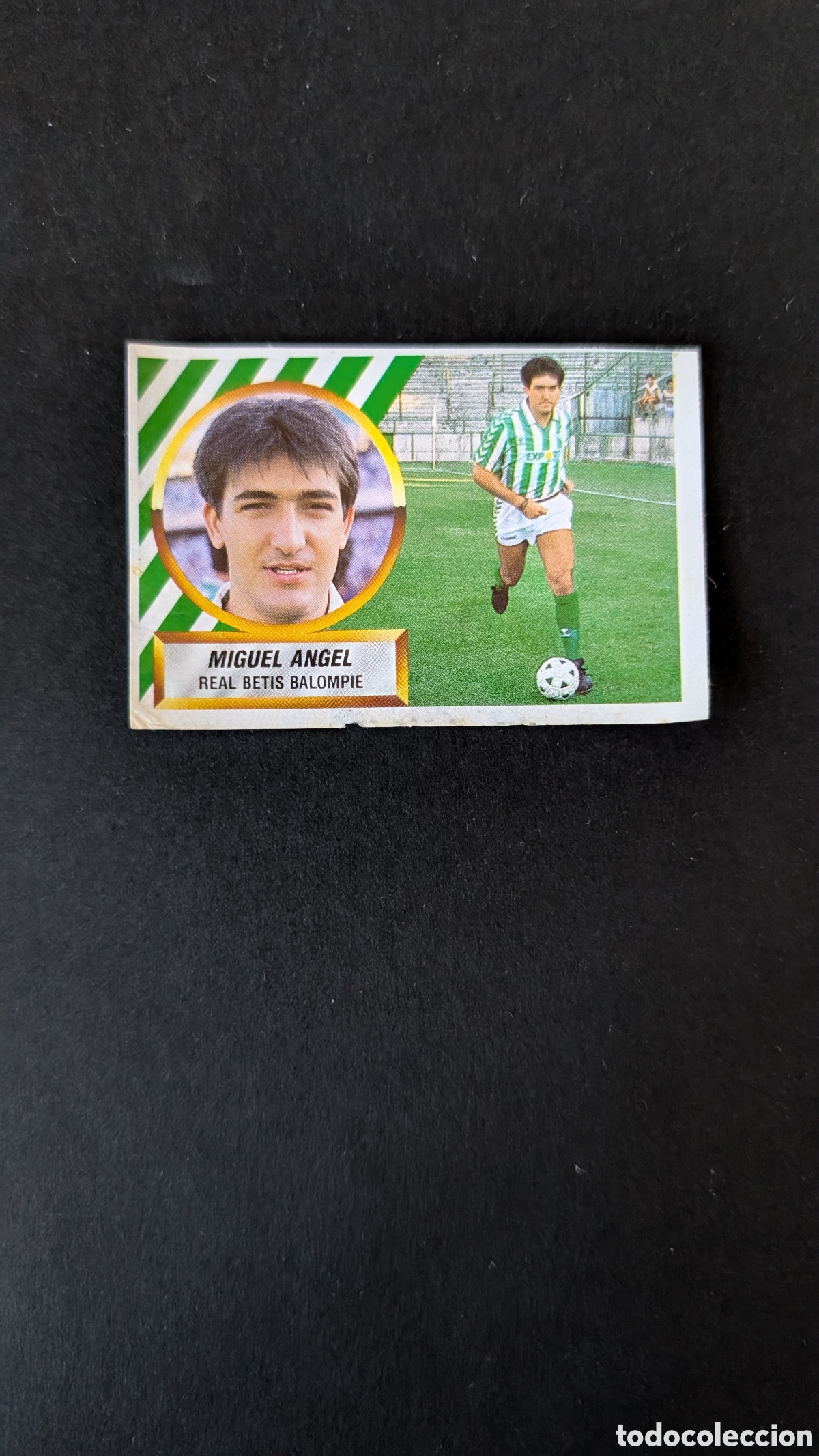 Cromos de F&uacute;tbol: MIGUEL ANGEL BETIS FICHAJE 22 LIGA ESTE 1988/89 88 89 RECORTADO RECUPERADO