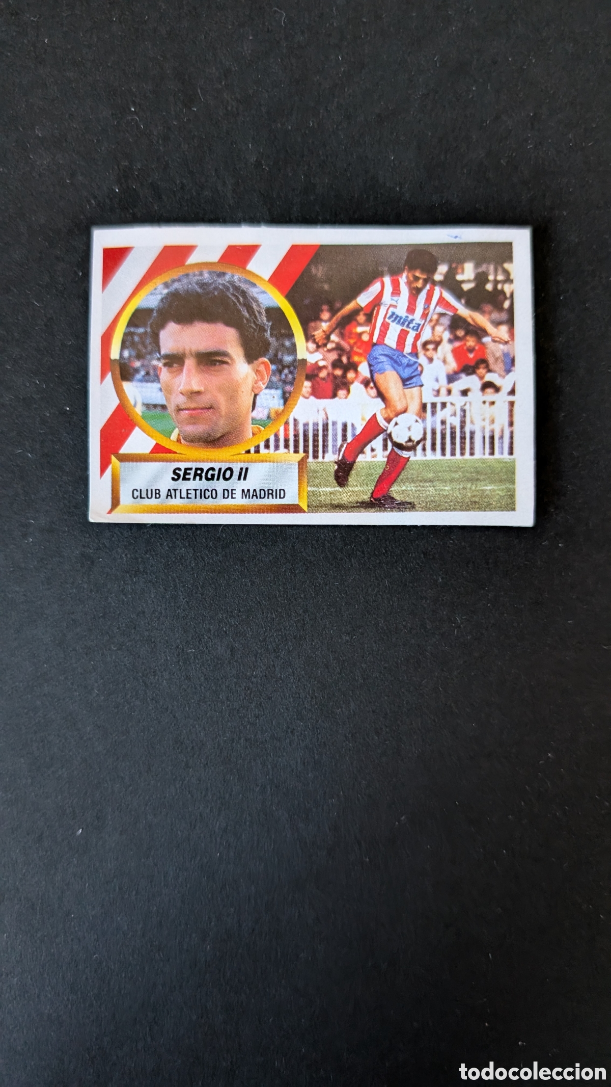 Cromos de F&uacute;tbol: SERGIO II ATLETICO MADRID FICHAJE 33 LIGA ESTE 1988/89 88 89 RECORTADO RECUPERADO
